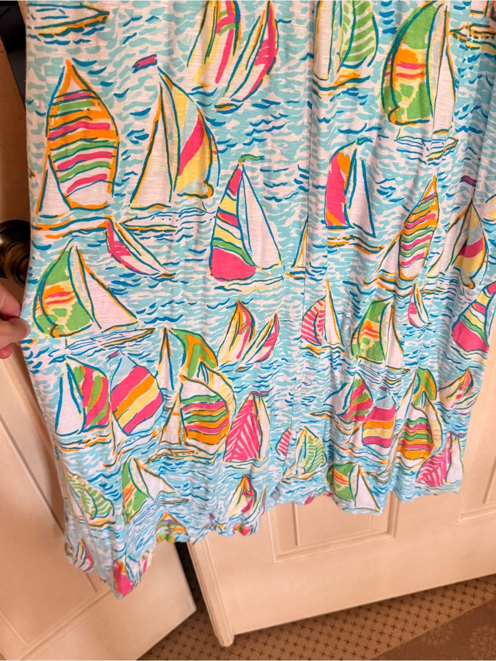 VGUC Lilly Pulitzer Treena Maxi in You Gotta Regatta - Picture 4 of 7